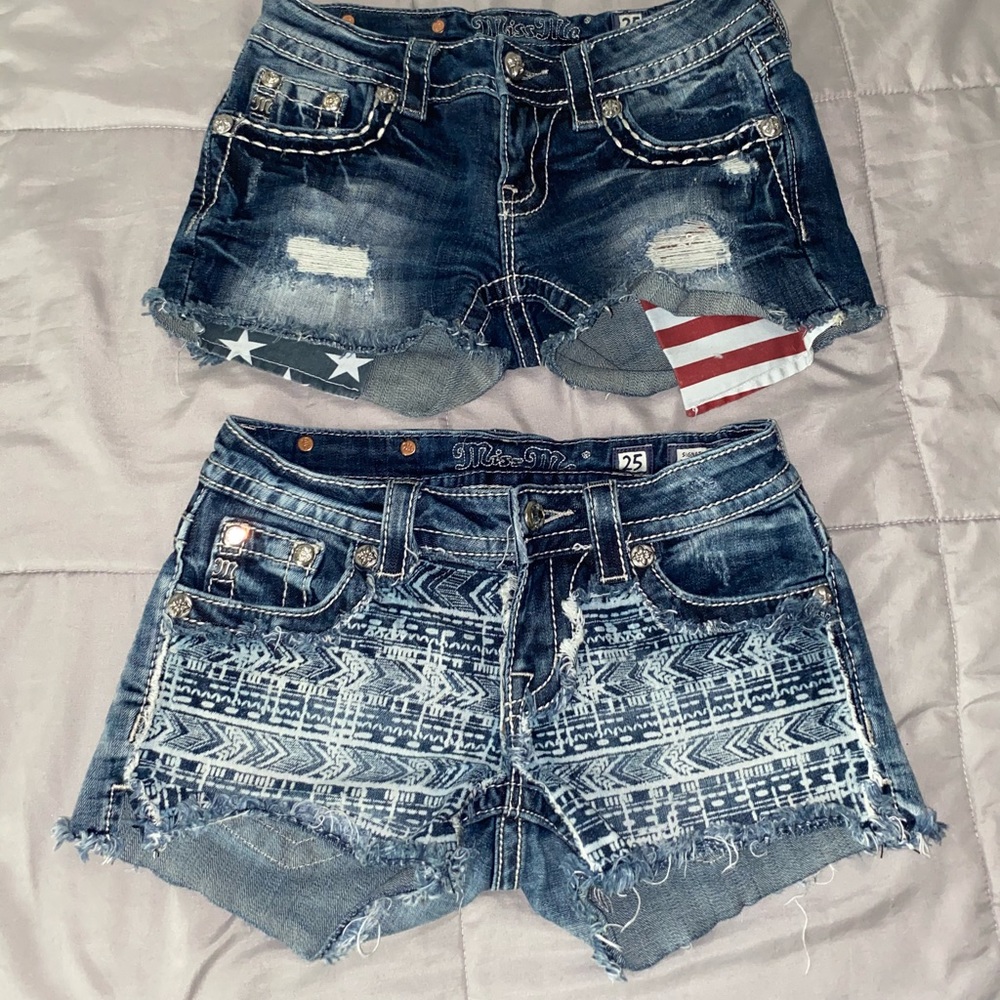 Two pair of Miss Me shorts